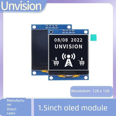 1.5英寸Oled显示模块分辨率128*128驱动Sh1107 4-Pin Spi 1.50英
