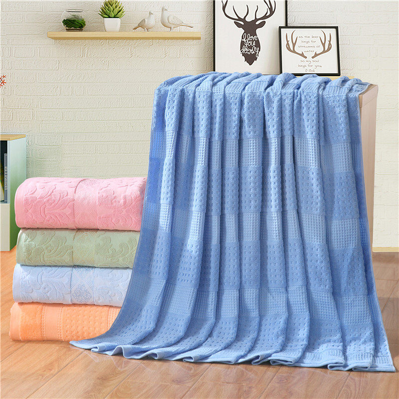 老式毛巾被纯棉单人双人加厚全棉提花被毛巾毯床单盖毛毯夏季薄款