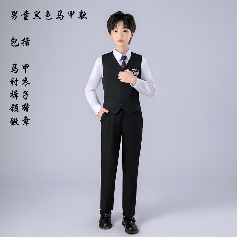 六一中小学生大合唱团演出服女童亮片公主纱裙诗朗诵比赛表演礼服