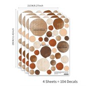 波西米亚boho圆点自粘墙贴儿童房卧室家居布置改造墙贴纸