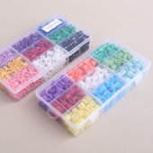 子区分标记号码 彩色尺码 透明裤 店童装 圈扣粒环 扣收纳盒可印字服装