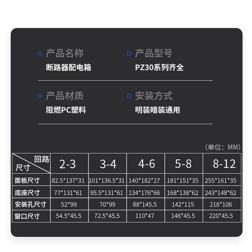 空气关盒子漏电保护器空盒Z配电箱家用明装暗装位回路
