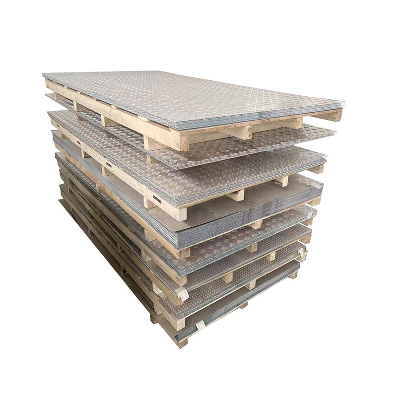 花纹铝板1  5 2mm厚防锈五条筋压花防滑铝合金花纹钢板加工定制