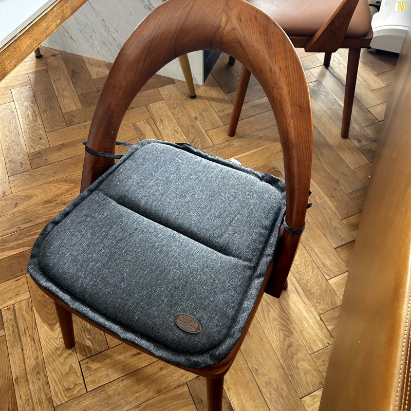 出口欧洲原单  夏季透气椅子坐垫 亚麻坐垫马蹄形屁股垫子2件