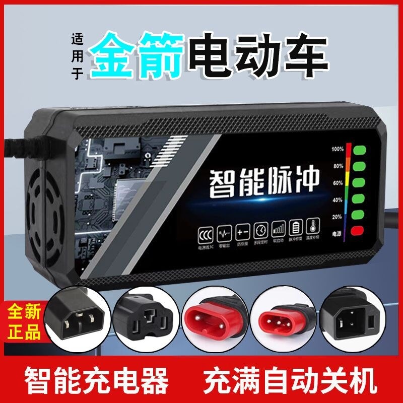 适用金箭电动车充电器48V12AH60V20AH72V30A新国标石墨烯脉冲