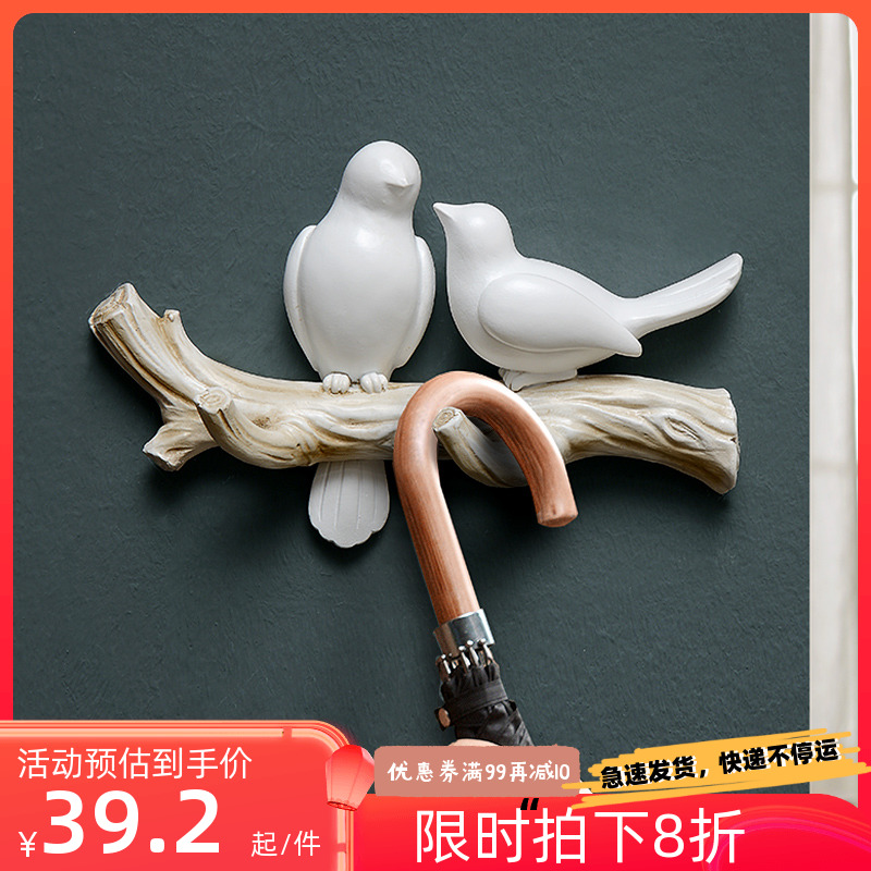 热卖欧式清新田园立体装饰挂钩创意玄关门口墙上挂衣钩钥匙架