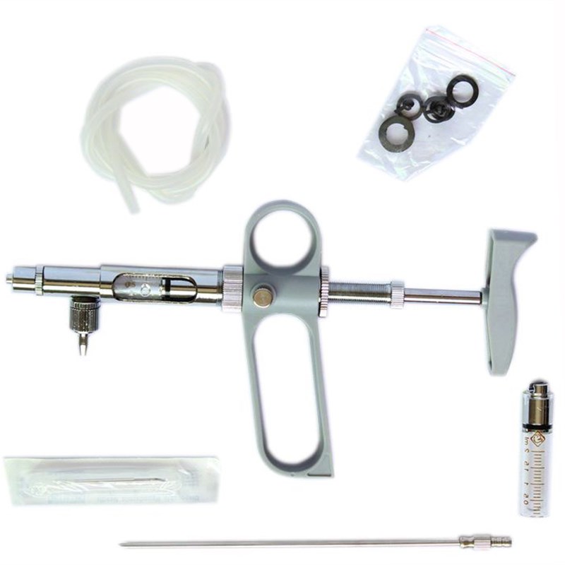 2ML 万佳(原红旗)C型可调连续注射器 鸡 疫苗注射 针筒 稽峰