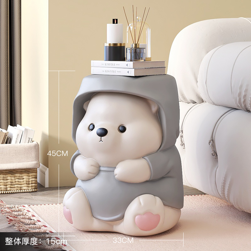 元气熊入户玄关换鞋凳落地家居饰品客厅沙发旁床头柜乔迁新居