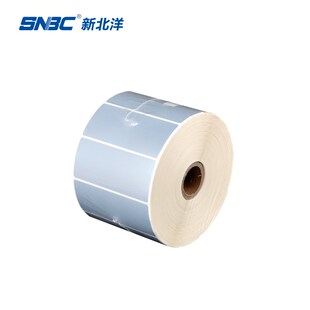 N新北洋亚银纸干胶标签纸热转印碳带打印机纸固定资产条码纸设备