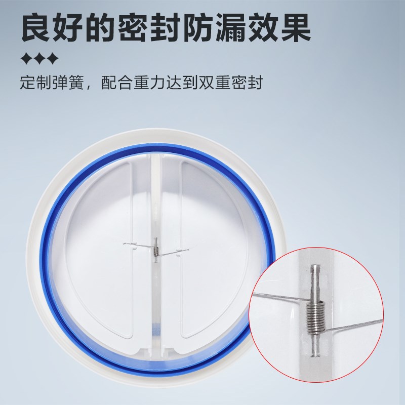 同心异径止逆阀穿墙风帽厨房油烟机接110PVC/150/160/170/180软管