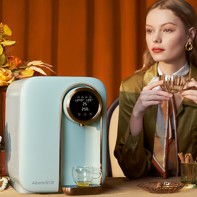 爱贝源家用台式免安装净水机RO反渗透净水器多功能即热饮水机