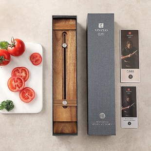 信作相思木磨刀石固定支架实木伸缩调节磨刀架水槽磨刀石架子