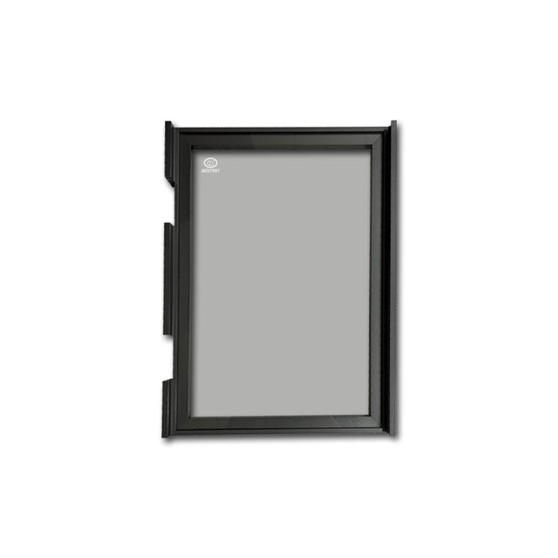 单边四边针式铰链铝合金钢化玻璃门衣柜门酒柜门书柜门定制