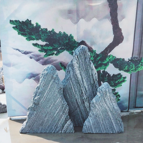 雪浪石切片庭院假山园林造景石头泰山石景观石风景石