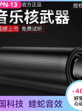 德国巨炮PN-13蓝牙双喇叭音箱手机通I话户外便携插卡车载重低音炮