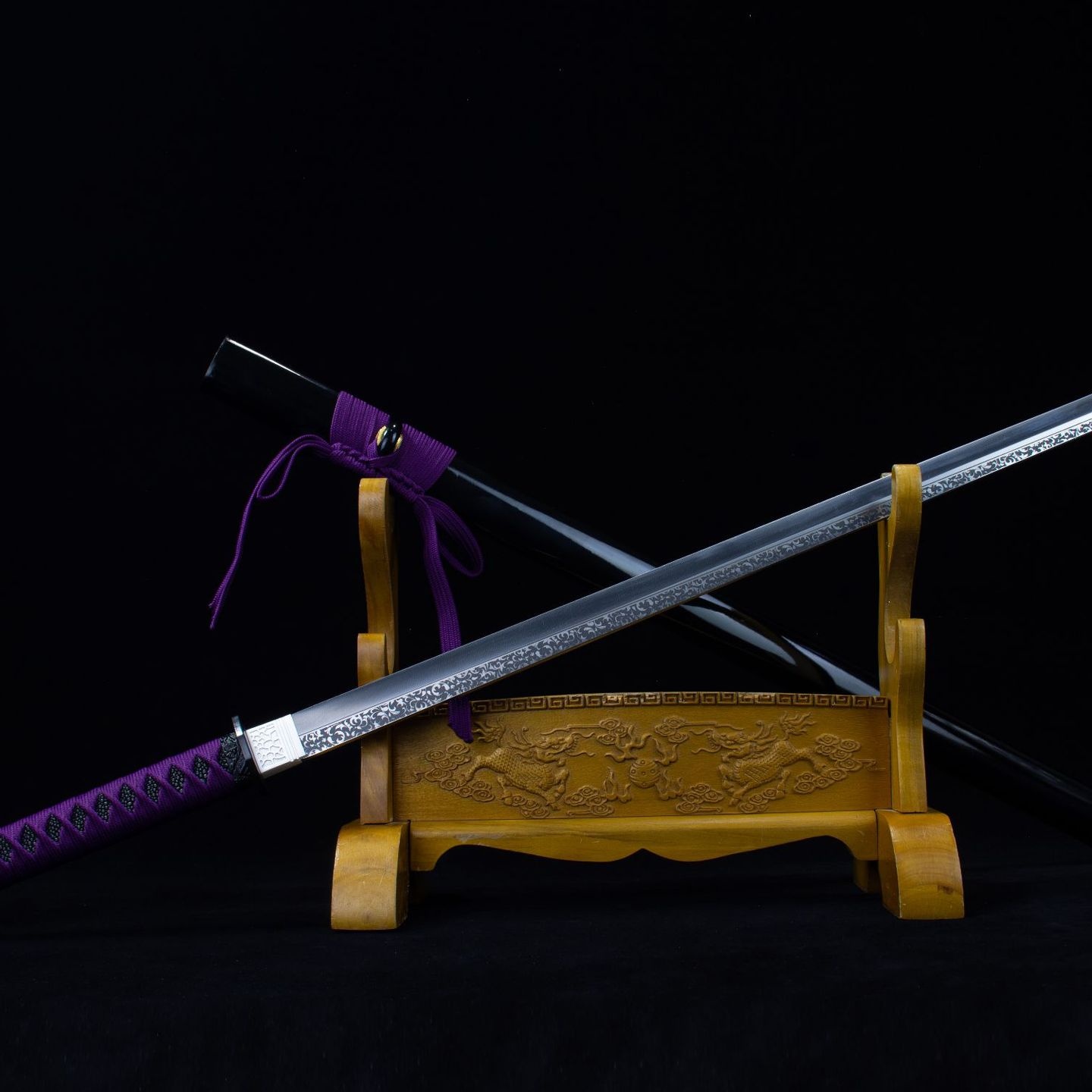 龙泉市刀剑素装一体传统硬宝剑防身冷兵器高锰钢唐横刀直刀未开刃