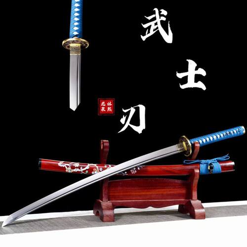 刃弹簧钢龙泉日式手工居合太刀收藏未长款打刀开刃冷兵器锻打武士