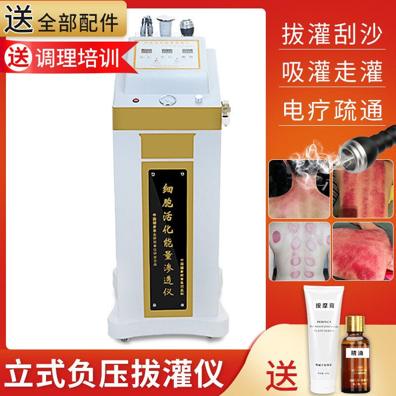 电疗仪养生仪器刮痧美容院立柜生物电丽琪按摩器DDS拔罐理疗仪
