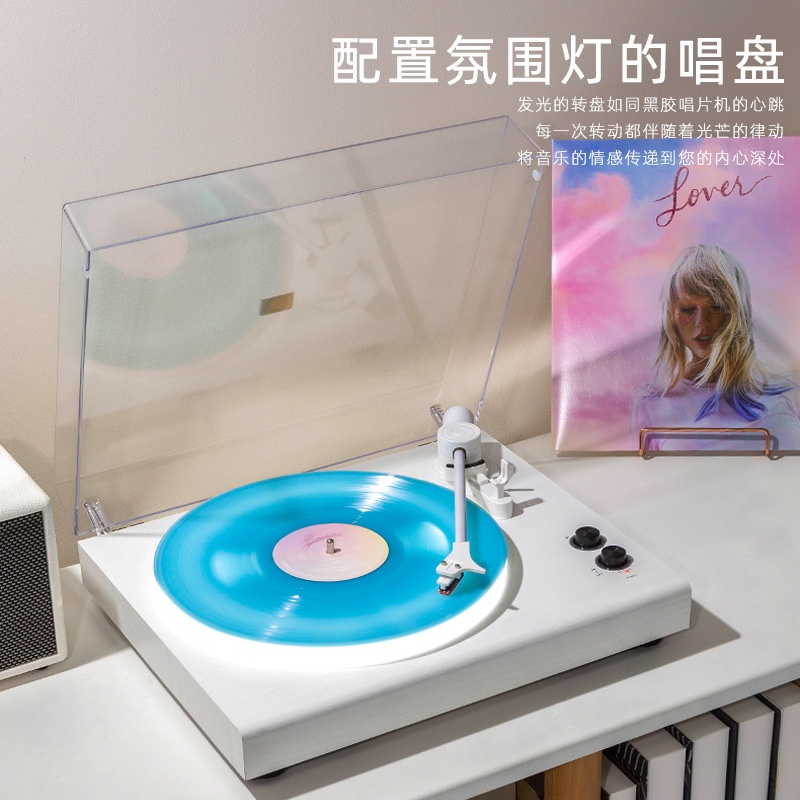 跨境黑胶唱片唱盘机复古留声机客厅欧式蓝牙音箱音响创意乔迁礼物