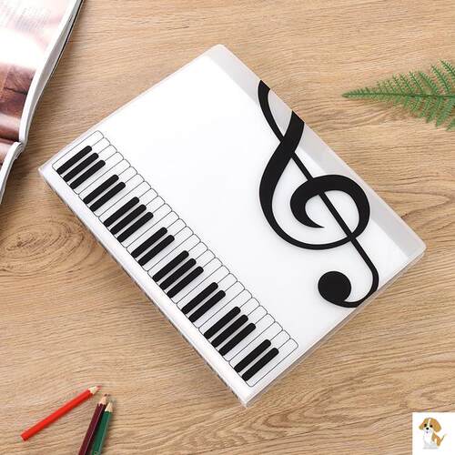 音乐普夹防反光谱夹钢琴书多层乐曲谱歌页夹黑色文件夹合唱团