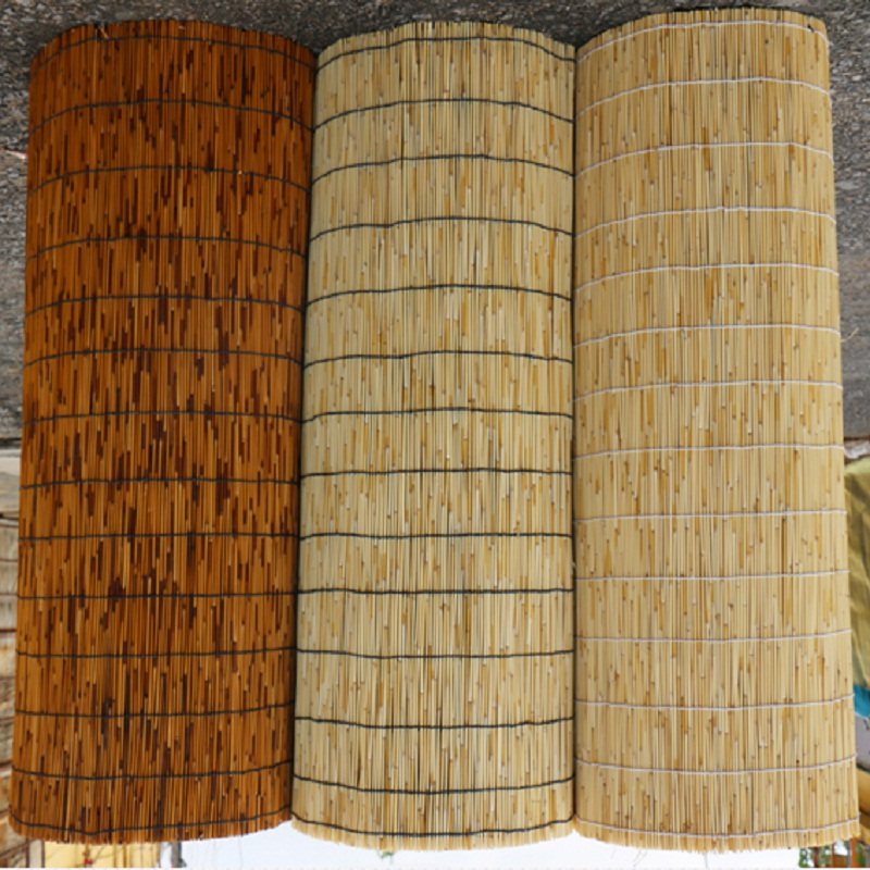 芦苇帘子遮阳草帘卷帘窗帘遮光做旧装饰帘隔断复古农家院茶馆