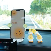 车载手机支架2024新款 可爱汽车出风口仪表台导航专用支撑固定车用
