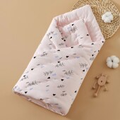 初生宝宝纯棉手工抱被新生婴儿棉花包被被褥子春秋冬两用薄款 抱毯