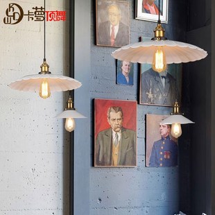 loft复古个性创意吧台餐厅饭店装饰吊灯美式工业风怀旧定制轨道灯