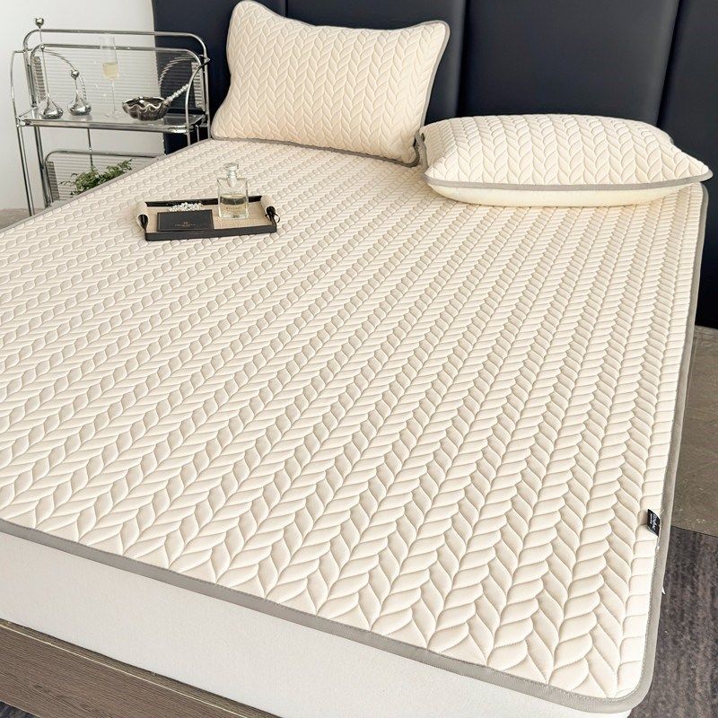 高端冰丝乳胶凉席夏被四件套可水机洗床垫空调软席床单床笠三件套,床上用品,乳胶席,淘宝优惠券,粉丝福利购,淘宝优惠卷