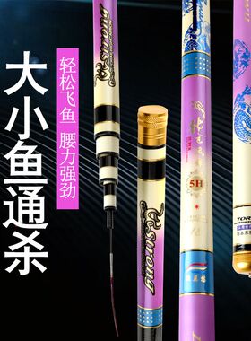 超硬19调5H台钓竿长节手竿钓鱼竿战斗竿罗非竿鲤鱼竿碳素鱼杆