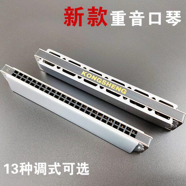 YENGBOGE伊恩伯格新款演奏级24孔重音口琴D\E\F\G\A\B\C调 YB-24S