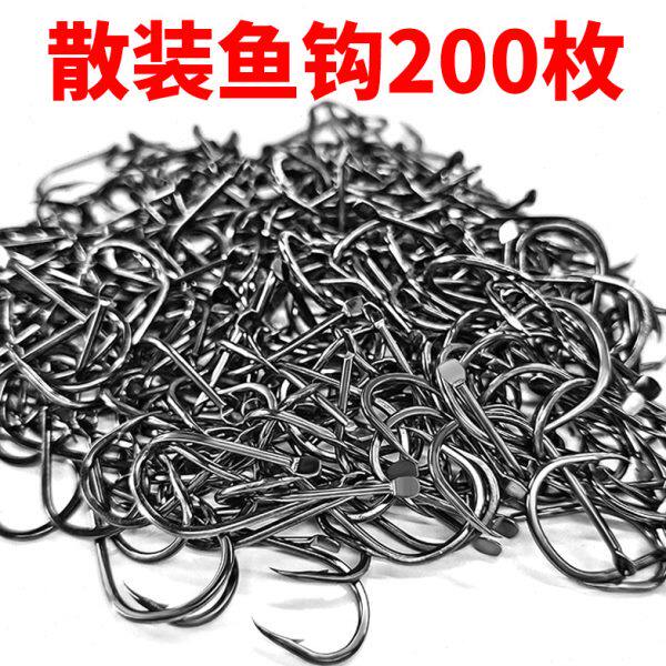 200枚伊豆伊势尼金袖鱼钩散装正品3号袖钩有倒刺无刺不跑鱼的鱼勾