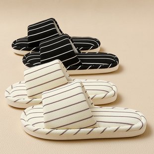 家 山姆优选四季 通用亚麻拖鞋 女款 室内家居透气吸汗休闲棉麻布拖鞋