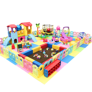 儿童乐园室内游乐设备小型滑梯秋千区家庭小孩游乐场淘气堡