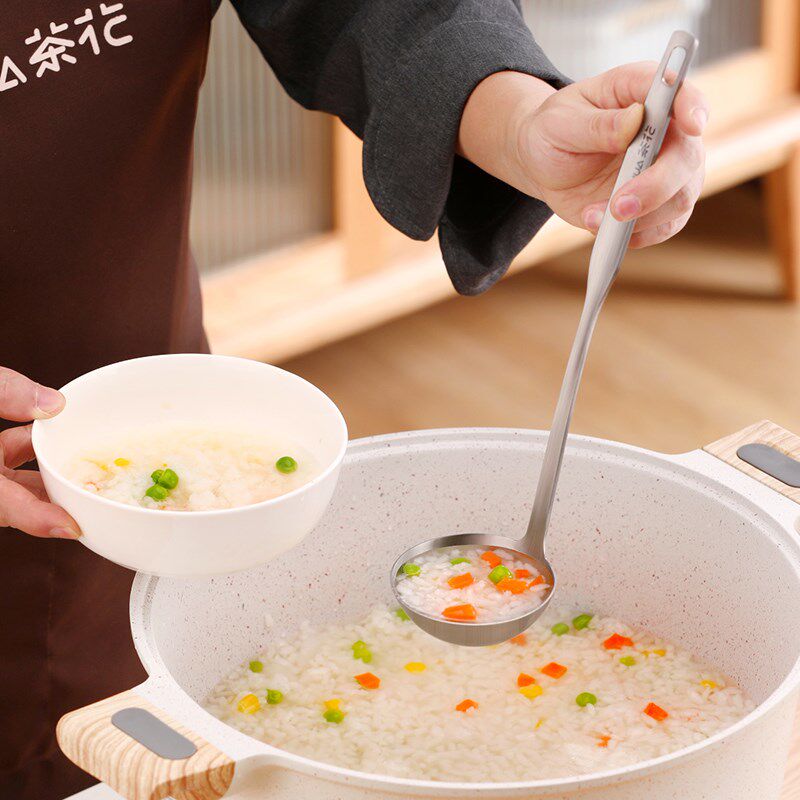 茶加厚盛粥长柄火锅店汤勺漏勺大号家用盛汤火锅勺子