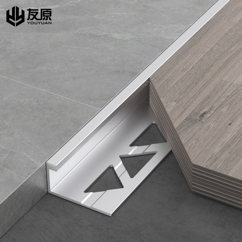 L型铝合金收边条金属装饰线条阳角条封边条极窄压边条瓷砖收口条