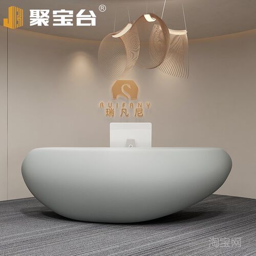 玻璃钢吧台烤漆前台桌公司接待台院吧台收银台创意定制异形