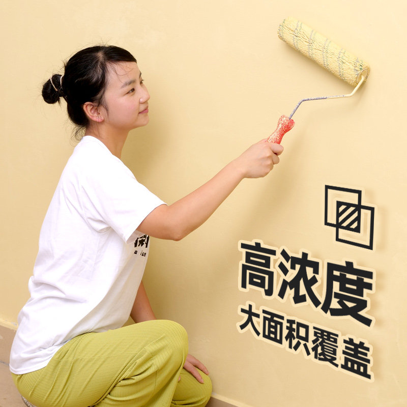 乳胶漆内墙漆室内涂料白色彩色墙面修复翻新家用自刷环保无味油漆