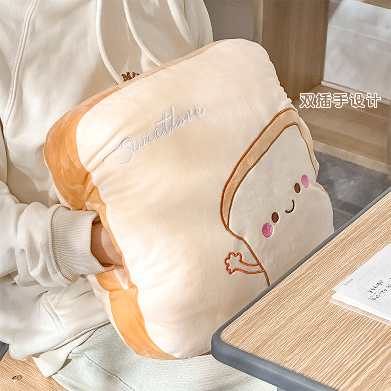 抱枕被子两用加厚办公室女生睡觉午睡枕头毯子二合一车载靠枕靠垫