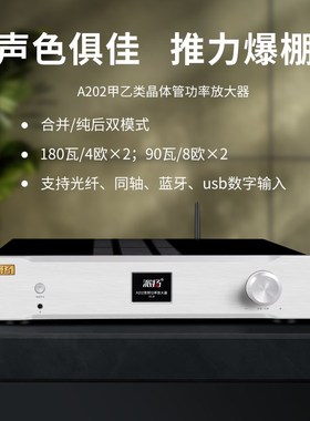 IYON派扬22合并式音频功率放大器 纯后级hifi发烧功放带解码