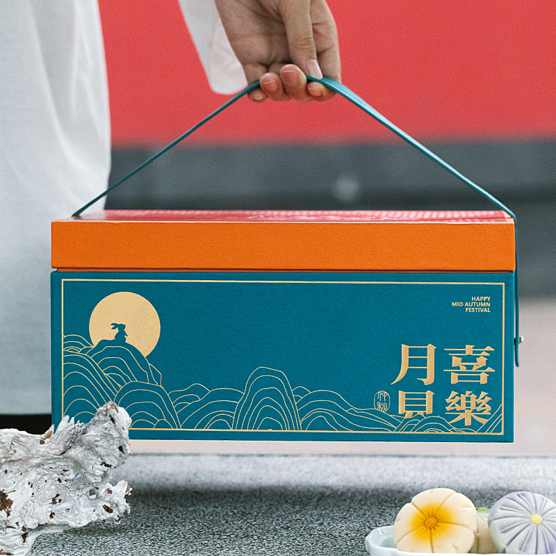 中秋节月饼包装盒高档礼盒空盒国风22新款层礼盒粒装定制