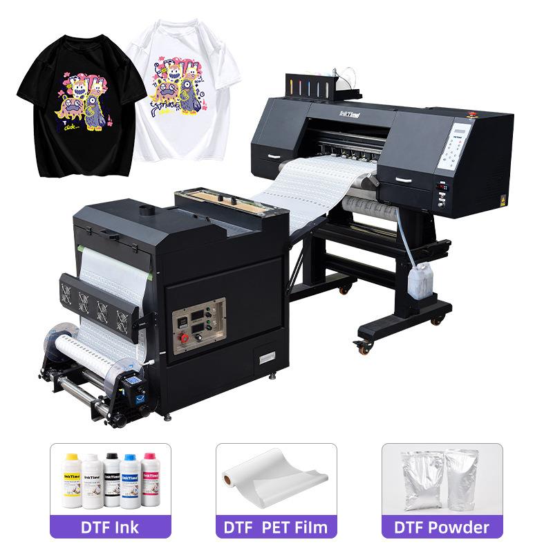 双头白墨烫画打印机dtf热转印2024衣服数码印花机tshirtprinter