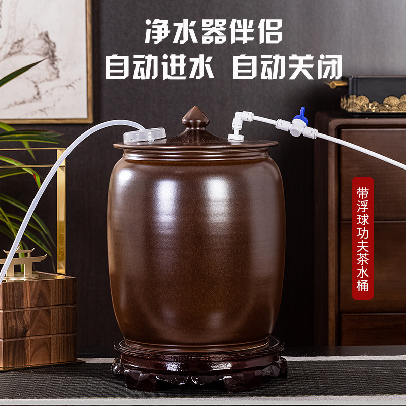 纯净空桶饮水下置储水罐自动上水饮水器抽水功夫茶