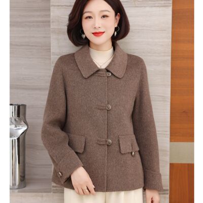 2025春季新款中老年羊毛大衣