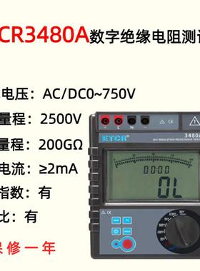 ETCR兆欧表2500V/ETCR3480A和5000V/ETCR3480B数字绝缘电阻测试仪