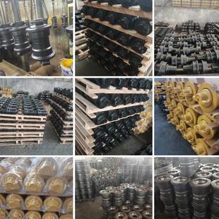 挖掘机底盘四轮一带小松PC60-5支重轮链条斗轴轴套连杆挖斗齿边角