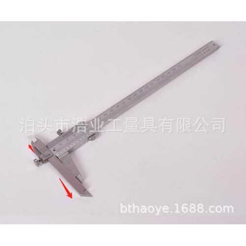 伸缩爪游标卡尺0-150 200伸缩爪数显卡尺 长短脚游标卡尺0-300