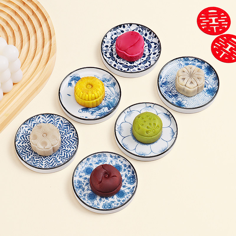 订婚布置装饰摆饰糕点摆台中式甜品台结婚桌面喜饼摆盘点心糕点盘