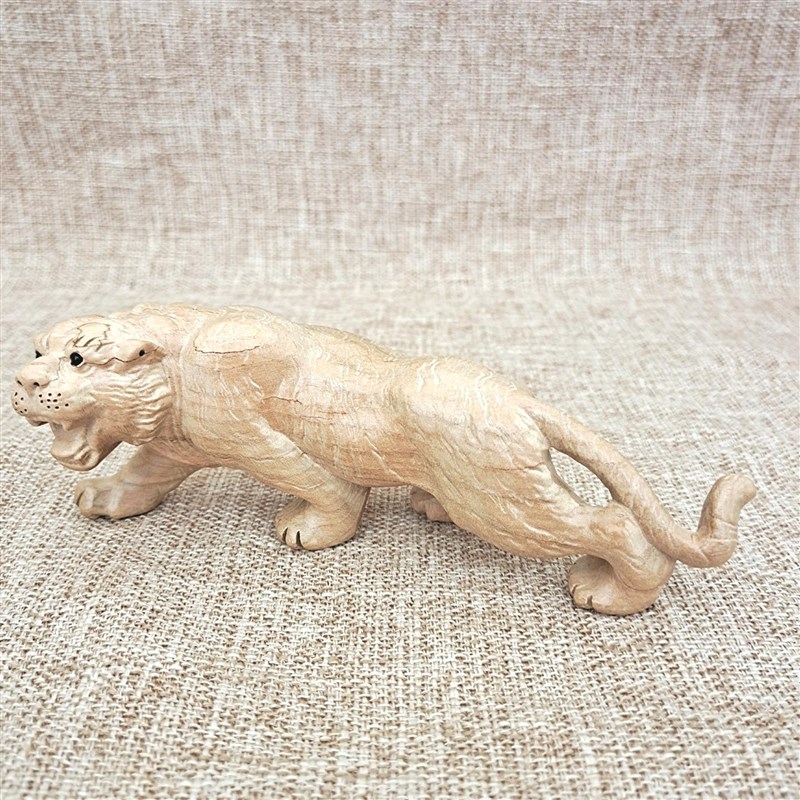 平谷物天然桃木生肖虎木雕手把件汽车办公室