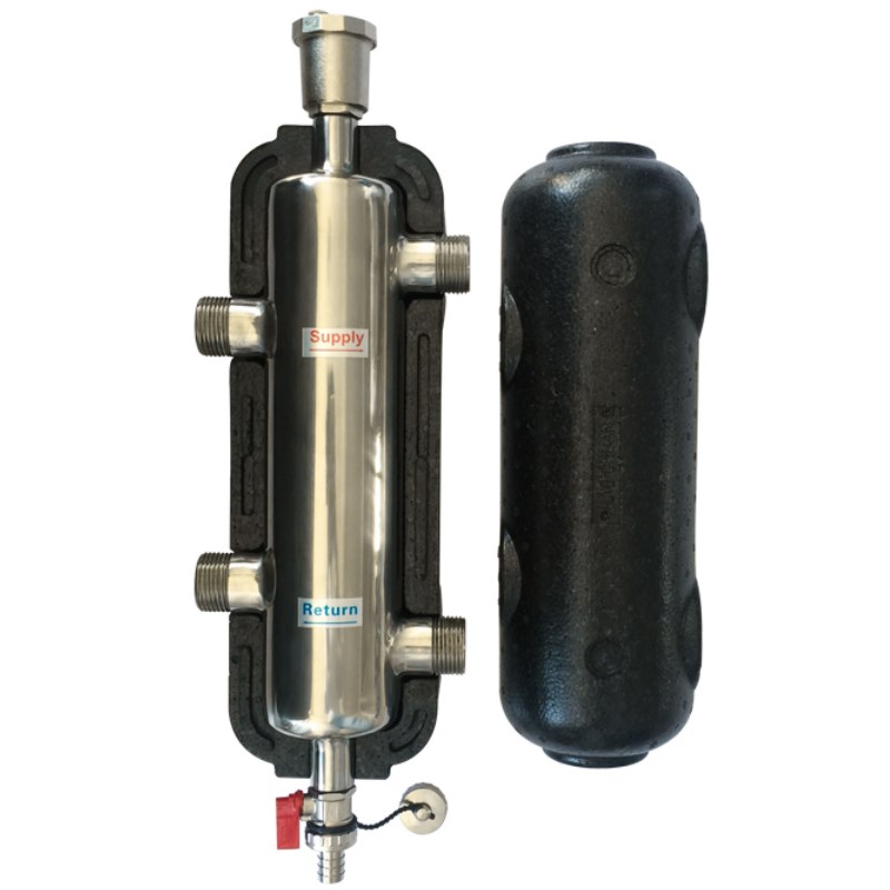 然气壁挂炉耦合罐地暖混水罐去耦罐水力分压器德国品质